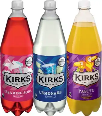 IGA Kirks 1.25 Litre Selected Varieties offer