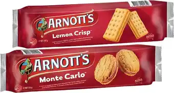 IGA Arnott’s Cream Biscuits 200-250g Selected Varieties offer