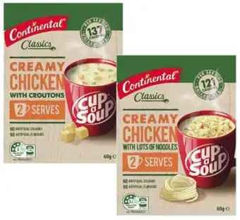 Coles Continental Cup A Soup 2 Serve 50g-75g offer