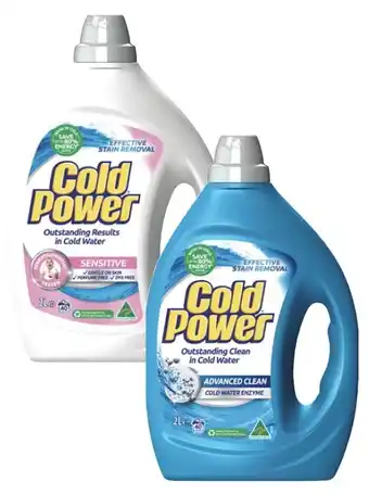 Coles Cold Power Laundry Liquid 2 Litre offer