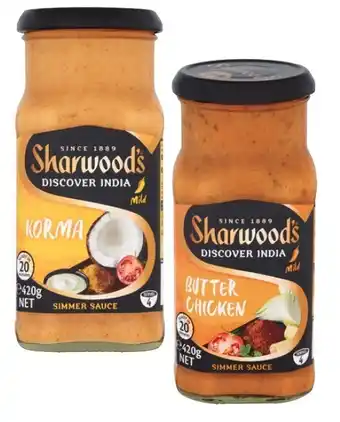 Coles Sharwood's Simmer Sauce 420g offer