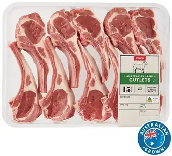 Coles Coles Australian Lamb Cutlets offer