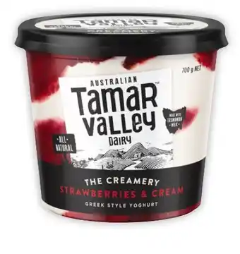 Coles Tamar Valley Dairy The Creamery Yoghurt 700g offer