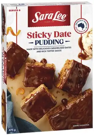 Coles Sara Lee Sticky Date Pudding 475g offer