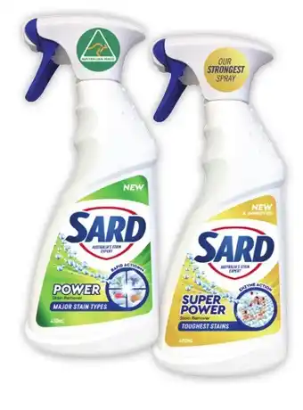 Coles Sard Stain Remover Spray 420mL-450mL offer