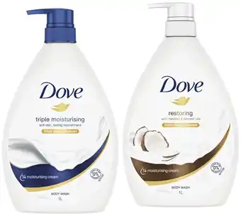 Coles Dove Body Wash 1 Litre offer