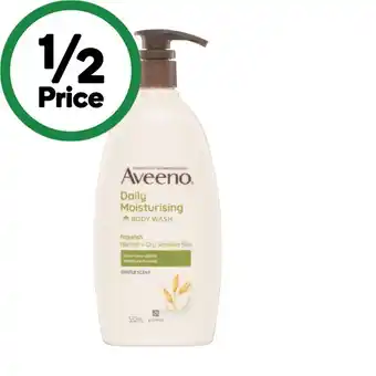 Woolworths Aveeno Daily Moisturising Body Wash 532ml offer