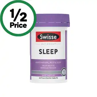 Woolworths Swisse Ultiboost Sleep Tablets Pk 60 offer
