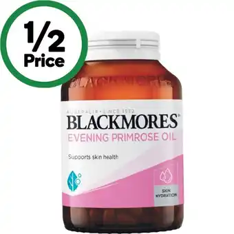 Woolworths Blackmores Evening Primrose Oil Capsules Pk 125 offer