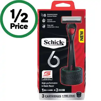 Woolworths Schick High Performance 6 Blade Razor Kit offer