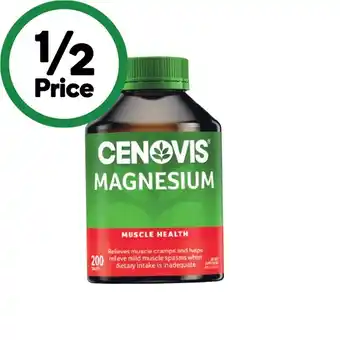 Woolworths Cenovis Magnesium Tablets Pk 200 offer