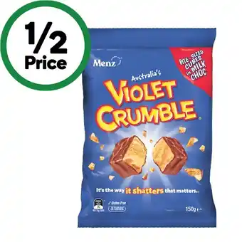 Woolworths Violet Crumble Bites 150g offer