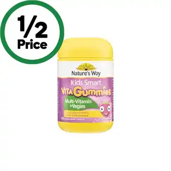 Woolworths Nature’s Way Kids Multivitamin Vita Gummies Pk 120 offer