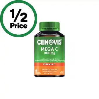 Woolworths Cenovis Mega C 1000mg Chewable Tablets Pk 60 offer