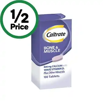 Woolworths Caltrate Bone & Muscle Health Tablets Pk 100 offer