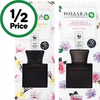 Woolworths Botanica Reed Diffuser 80ml offer