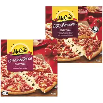 Woolworths McCain Family Pizza 490-500g – From the Freezer offer