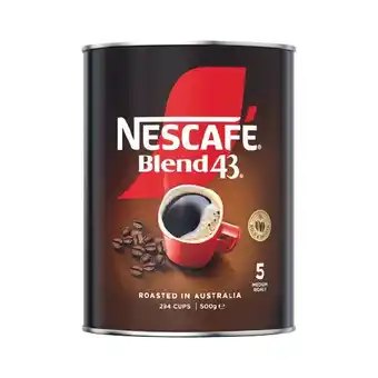 Woolworths Nescafe Blend 43 Instant Coffee 500g offer