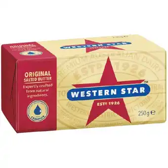 Woolworths Western Star Butter 250g offer