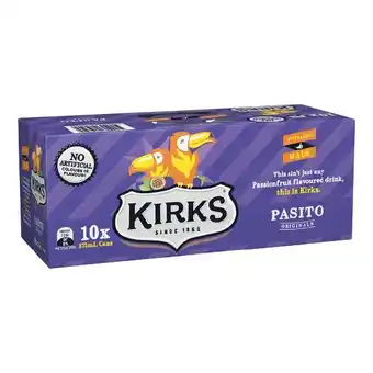 Woolworths Kirks Soft Drink Can Varieties 10 x 375ml offer