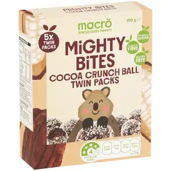 Woolworths Macro Mighty Bites 100g Pk 5 – From the Health Food Aisle offer