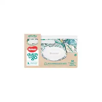 Woolworths Huggies Refillable Baby Wipes Clutch ‘n’ Go Pk 32 offer