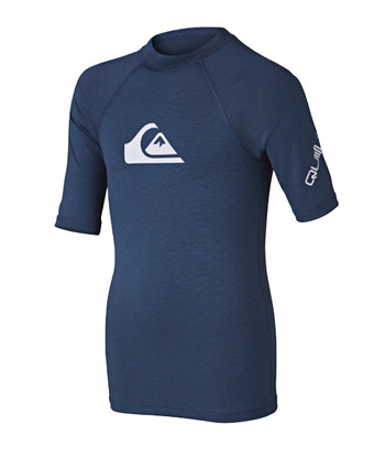 Rebel Sport Quiksilver boys all time short sleeve apac rash vest offer