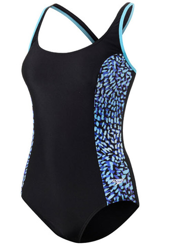Rebel Sport Speedo womens leisure crossback abstract one piece offer