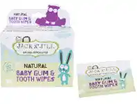 Jack N’ Jill Natural Baby Tooth & Gum Wipes 25 Pack