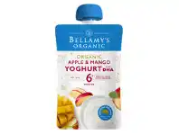 Chemist Warehouse Bellamys Apple & Mango Yoghurt with DHA 120g offer