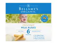 Bellamy's Organic Milk Rusks 100g