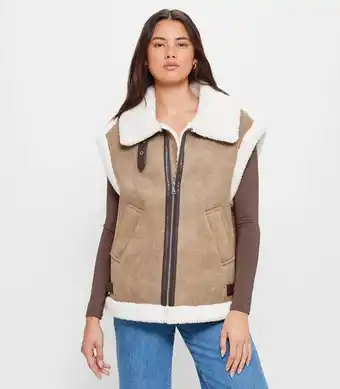 Oversized Sherpa Vest - Lily Loves