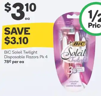 Woolworths BiC Soleil Twilight offer