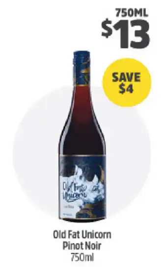 Old Fat Unicorn Pinot Noir 750ml