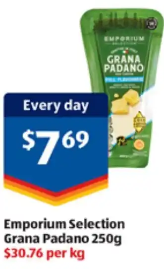 ALDI Emporium Selection Grana Padano 250g offer