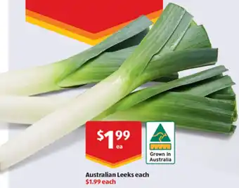 ALDI Australian Leeks each offer