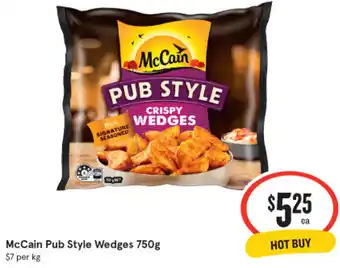IGA McCain Pub Style Wedges 750g offer