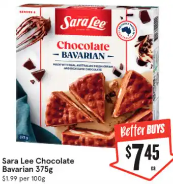 IGA Sara Lee Chocolate Bavarian 375g offer