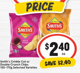 IGA Smith's Crinkle Cut or Double Crunch Chips offer