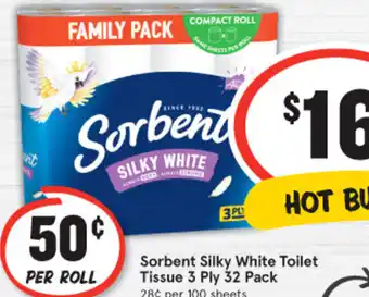 IGA Sorbent Silky White Toilet offer