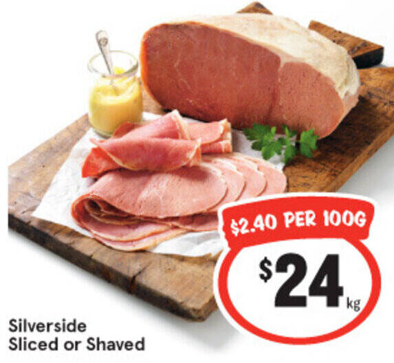 Silverside Sliced or Shaved offer at IGA