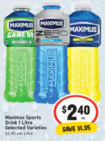 IGA Maximus Sports Drink 1 Litre offer