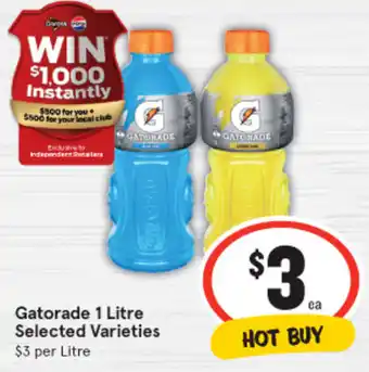 IGA Gatorade 1 Litre offer