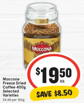 IGA Moccona Freeze Dried Coffee 400g offer