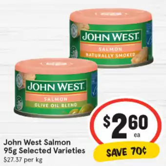 IGA John West Salmon 95g offer