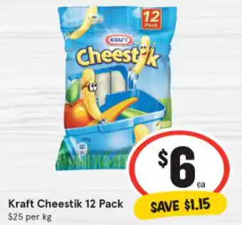 IGA Kraft Cheestik 12 Pack offer