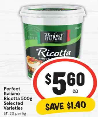 IGA Perfect Italiano Ricotta 500g offer