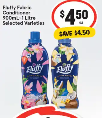 IGA Fluffy Fabric Conditioner 900mL-1 Litre offer
