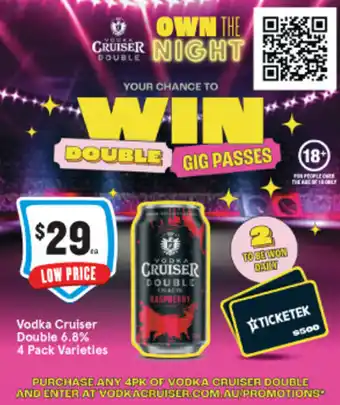 IGA Vodka Cruiser Double 6.8% offer