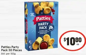 IGA Patties Party Pack 30 Pieces offer